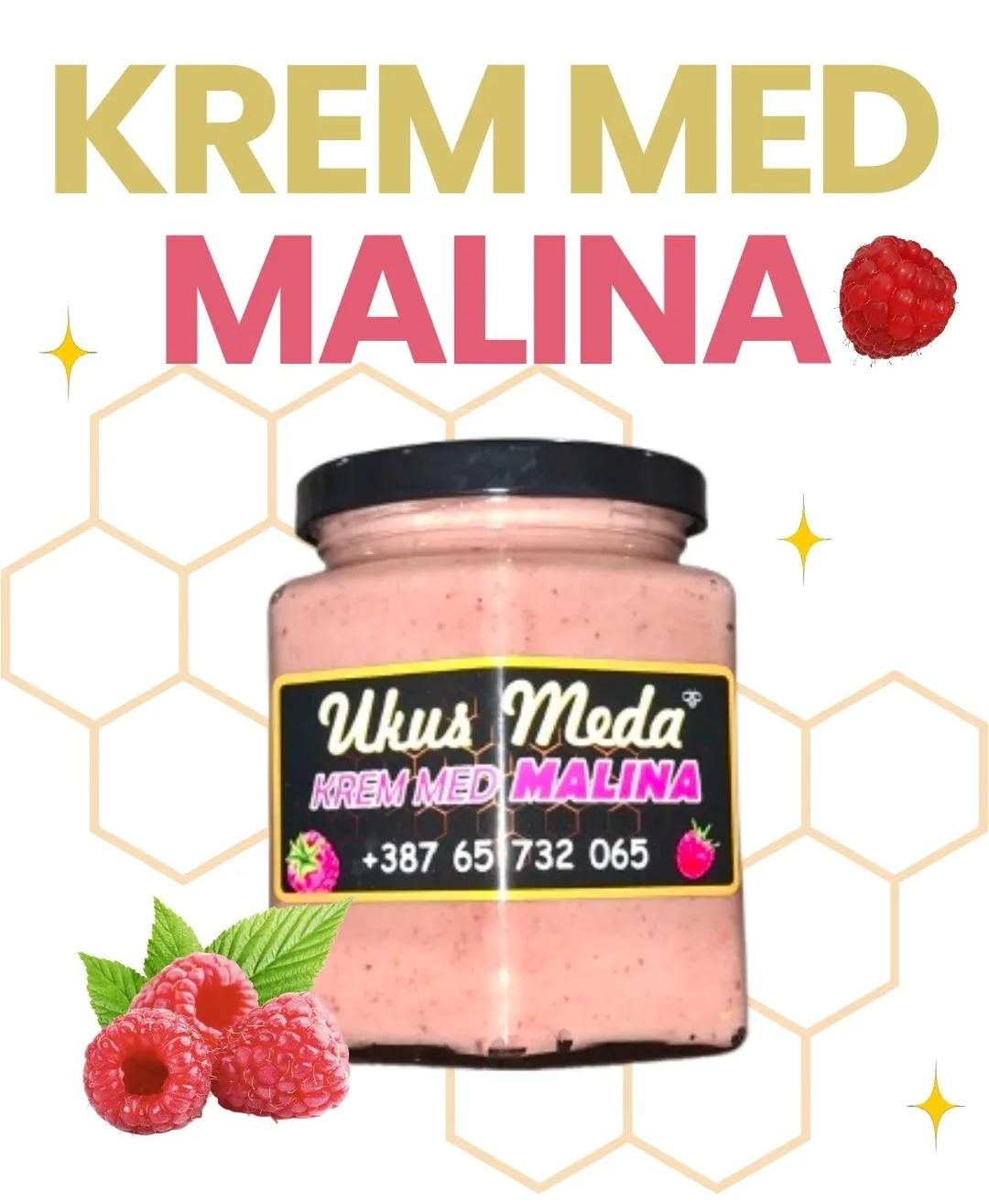 Krem med malina