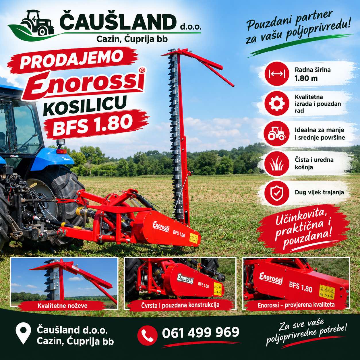 ENOROSSI DUPLEX KOSILICA 1.80