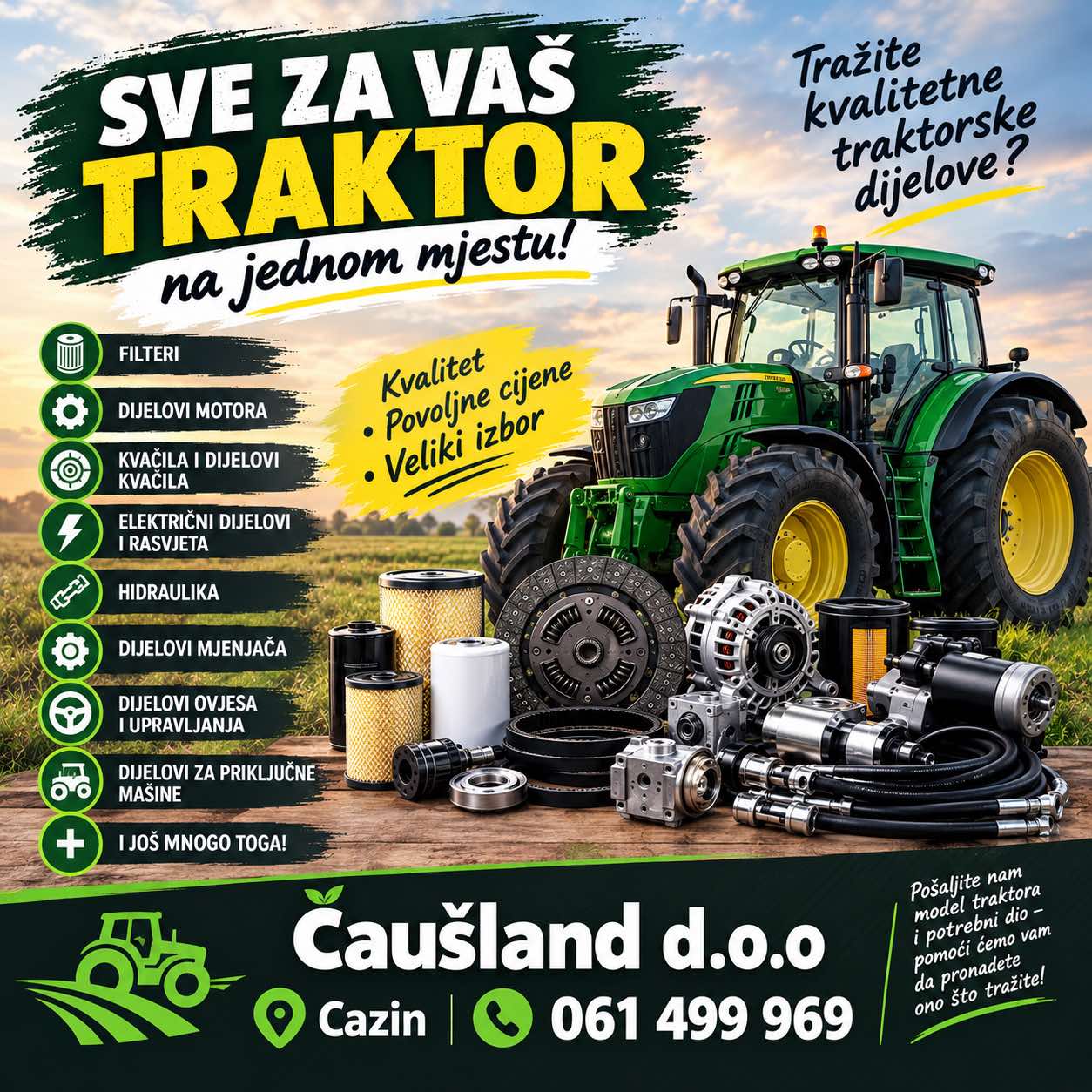 SVE ZA VAŠ TRAKTOR NA JEDNOM MJESTU