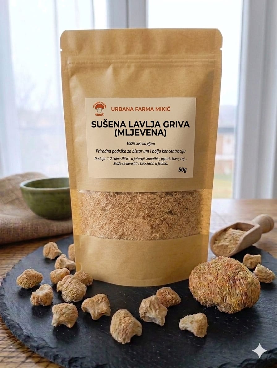 Sušena Lavlja griva – mljevena 50g